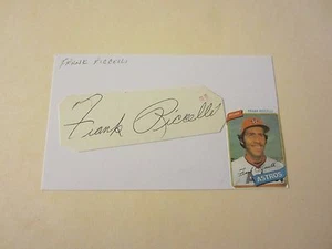 Frank Riccelli Autographed Signed 3X5 Index Card MLB Baseball Houston Astros - Picture 1 of 2