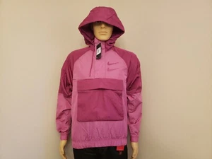 Nike Sports Wear Swoosh Chaqueta Tejida Fucsia Talla XS NSW Sudadera con Capucha #CU3885-617 - Imagen 1 de 7