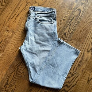 Hollister Men's Classic Straight Button Zip Fly Jeans Light Wash 34X30 Preowned - Picture 1 of 5