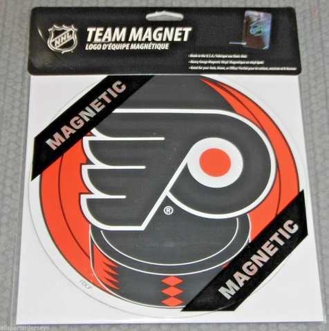 NHL Philadelphia Flyers 8 inch Auto Magnet Logo over Puck by Fremont Die Cover