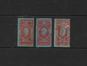 US Revenues: Taxpaid Cigars Stamps Springer TC#s; Series of 1910; 3 Diff. - Imagen 1 de 2