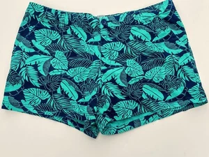 Grün/Dunkelblau, BCG's Gr. 16, Herren Shorts. 19 Zoll Taille, Reißverschluss, flache Vorderseite. - Bild 1 von 3