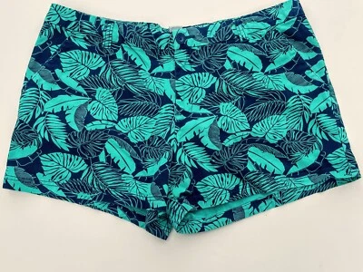 Pantalón corto hombre verde/azul oscuro, bcg's talla 16. Cintura de 19 pulgadas, cremallera, frente plano. Foto 1 de 3