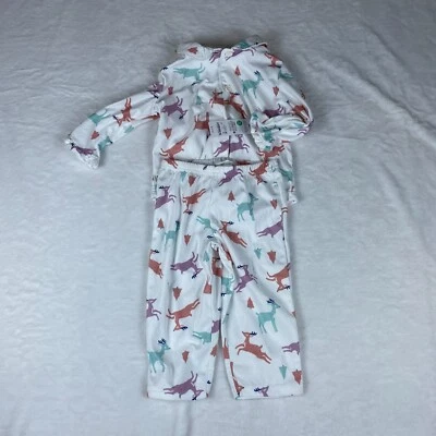 Juego de pijama Carter's Just One You 2 piezas niñas pequeñas 18M reno blanco ATYD4229 Foto 1 de 4
