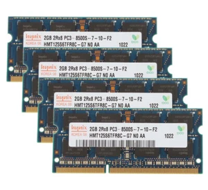 8GB Hynix 4X 2GB PC3-8500S 2RX8 DDR3-1066MHz 204PIN SO-DIMM Laptop RAM Memory-*) - Picture 1 of 6
