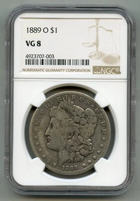 1889 O Morgan Silver Dollar NGC VG 8 - Image 1 of 4