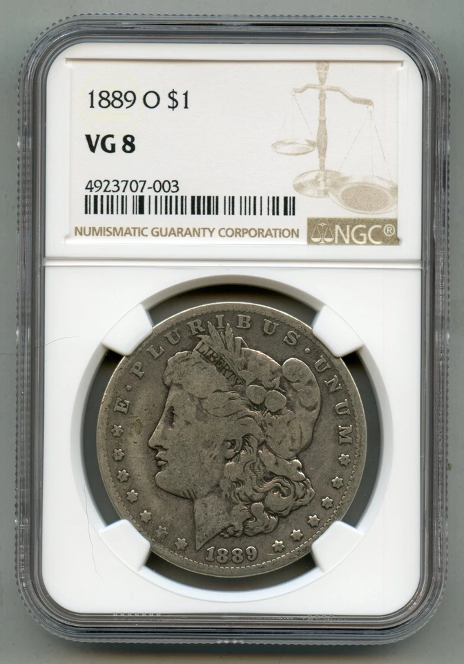 1889 O Morgan Silver Dollar NGC VG 8 - Image 1 of 4