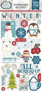 ECHO PARK ""ME ENCANTA EL INVIERNO"" ACENTOS DE AGLOMERADO NIEVE INVIERNO SCRAPJACK'S LUGAR - Imagen 1 de 1