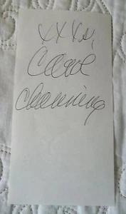 Carol Channing Original Autograph on Notepad Paper, "XXXs, Carol Channing" - Picture 1 of 1