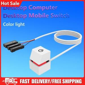 2m/4m On Off Switch Button Portable LED Lights PC External Start for Home Office