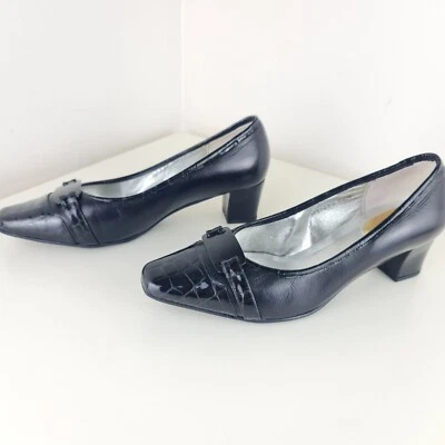 Zapatos Ros Hommerson vintage negros talla 7,5 cuero ancho Foto 1 de 4