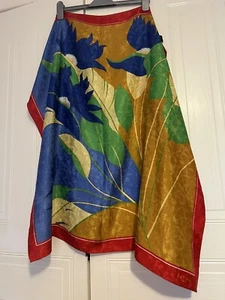 La Vilella Paris Large Silk Scarf Multicoloured - Picture 1 of 5