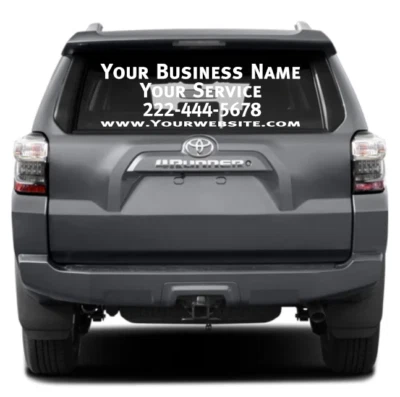 Personalized Custom Small Business Name Vinyl Decal Sticker Car Window Lettering - Image 1 of 4