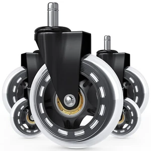 3 Zoll transparentes Bürostuhl-Roll Ersatz - universelle Passform - 5er Set - Bild 1 von 6