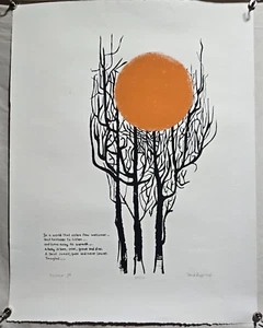 De colección J. David Suggs Firmado/Numerado "Navidad 73" ~ 22 x 15 pulgadas - Imagen 1 de 10