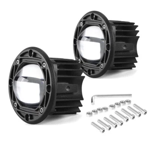2PC 3in Flush Mount Yellow White Driving LED Work Light Bar Pod Fog Off Road SUV - Imagen 1 de 10