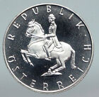 1965 AUSTRIA Hiszpański JEŹDZIEC KONNY Vintage STARA Proof Srebrna moneta 5 szylingów i90196