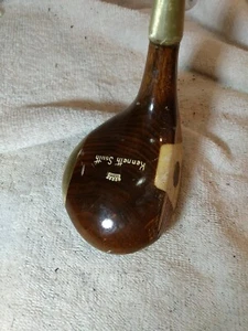 Vintage Persimmon 3 Wood RH CUSTOM MADE KENNETH SMITH - Picture 1 of 9