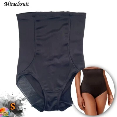 NUEVO SIN ETIQUETAS Miraclesuit Mujer S Modelando Control Abdomen Cintura Alta Calzoncillo 2915 Negro Foto 1 de 4
