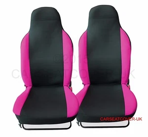 Front Pair of Airbag Friendly CERISE PURPLE Car Seat Covers - Picture 1 of 2