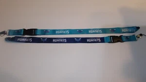 Two Charlotte Hornets Lanyards Printed on both sides 25" Long Free Shipping - Picture 1 of 1