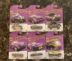 Hot Wheels 2025 Pearl & Chrome 57 aniversario - ¡Juego completo de 6 con persecución! - Imagen 1 de 1