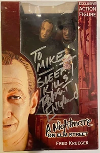 RARE SIGNED Nightmare on Elm Street Freddy Krueger NECA Figure NEW IN BOX - Picture 1 of 6