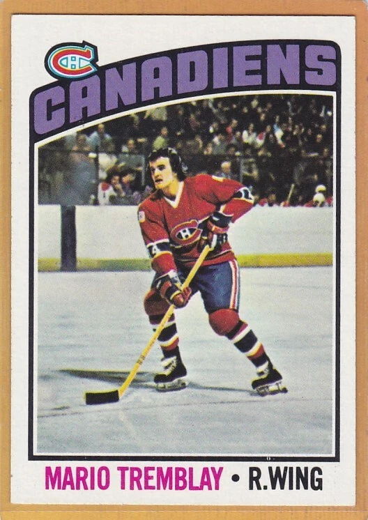 1976-77 TOPPS HOCKEY MARIO TREMBLAY #97 CANADIENS EXMT/EXMT+ *A13959 - Image 1 of 1