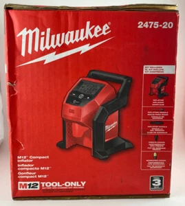 NEW IN BOX Milwaukee M12 2475-20 Cordless Tire Inflator Compact 12V SHIPS FREE - Picture 1 of 4