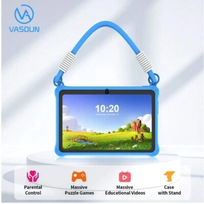 Vasoun Kid Tablet 7 inch Android Tablet 4GB(2+2)+32GB Bluetooth WiFi Dual Camera - Image 1 of 4