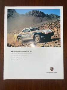 Rare-Original Porsche 959 Print Advert Bloodline Like This 1985 Paris Dakar - Picture 1 of 1
