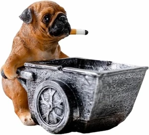 Big Brown Dog Ashtray for cigarettes Crafts Outdoor Smoke Resin Creative Ashtray - Picture 1 of 7