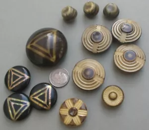 Vintage Art Deco Celluloid buttons - Picture 1 of 2