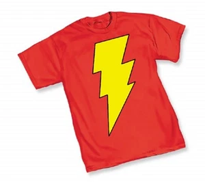 DC Shazam Symbol Adult Licensed T-Shirt - Picture 1 of 2