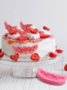 ROSE FLOWER GARLAND Silicone Mold Wreath Fondant Cake Topper Mould *UK SELLER* - Picture 1 of 8
