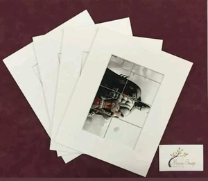 20 x 8x10" (6X8" Window) Black Professional Picture Mounts- Photo Mount Pockets - Picture 1 of 2