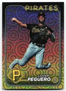 🔥 2024 Topps #542 Liover Peguero Holiday - Picture 1 of 2