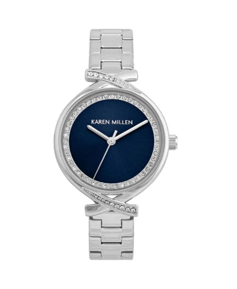 KAREN MILLEN Women Analog Quartz Casual Watch Classic Dress Blue Dial Waterproof - Imagem 1 de 1