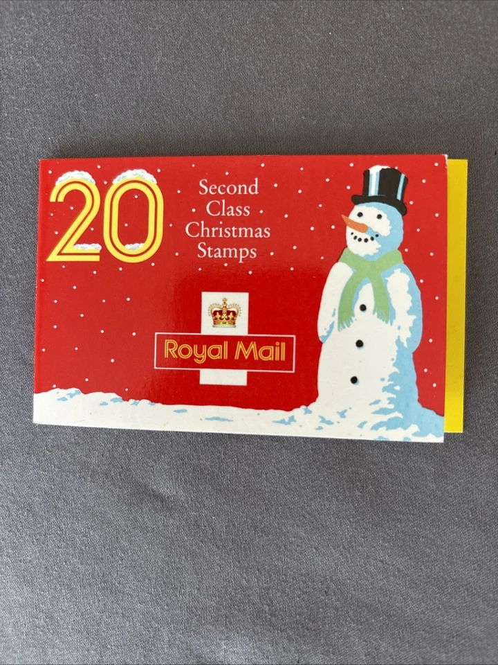 GB 1990 £3.40p Christmas Second Class Booklet LX1 (20 x 17p) Cylinder Numbers - Image 1 of 2