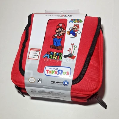 NUEVO CON ETIQUETAS PowerA Nintendo 3DS Super Mario Bros Estuche de Transporte de Viaje Bolsa Roja Accesorio Foto 1 de 3