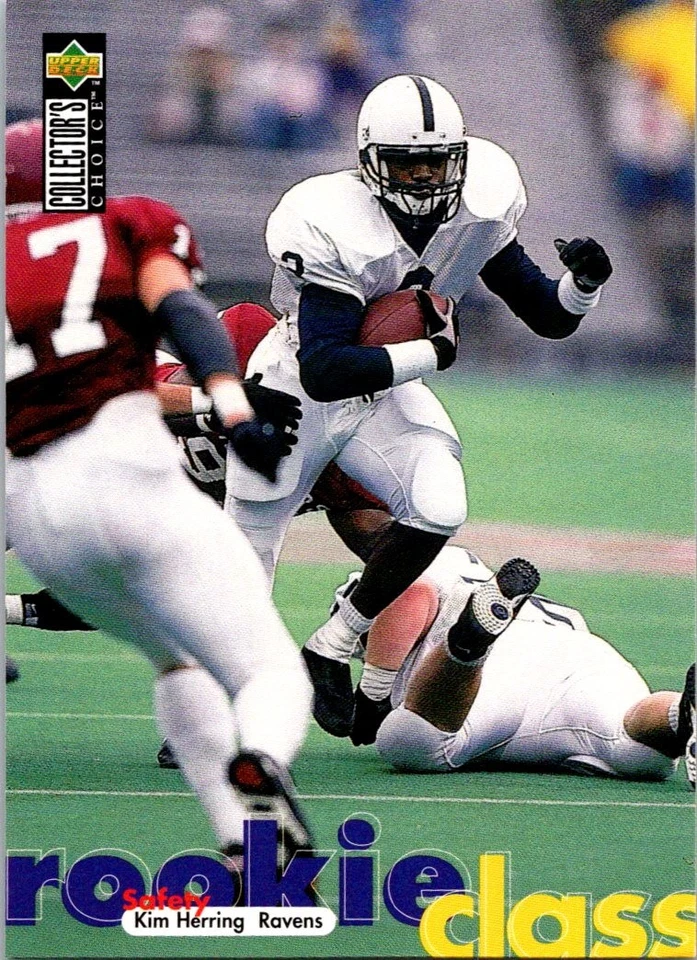 Kim Herring 1997 Collector's Choice #38 Rookie Baltimore Ravens - Image 1 of 2