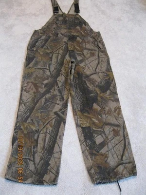 Outfitters Ridge 38-40 M Bib Camo Overalls Hunting Real Tree Drawstring Legs - Image 1 of 4