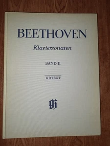 Sonate per pianoforte Beethoven volume 2 spartiti testo originale casa editrice Henle con copertina in lino - Foto 1 di 4