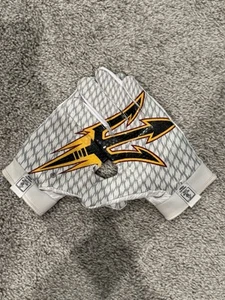 ASU Arizona State Sun Devils Adidas Adizero Maroon Pitchfork Football Gloves - Picture 1 of 2