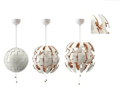 IKEA PS 2014 Ceiling Pendant Lamp 14" White Copper New MCM Adjustable Unique - Image 1 of 4