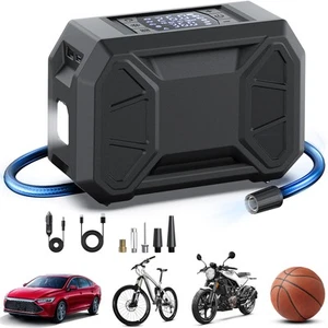 Tire Inflator Portable Air Compressor, 150 PSI Cordless Tire Pump for Car Tir... - Picture 1 of 7