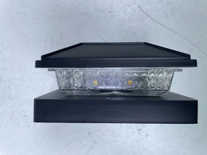 12 Pack Post Cap Lights 4x4 Deck Fence Solar Lights Black Waterproof Modern - Picture 1 of 14