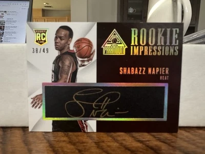 2014-15 Panini Paramount Shabazz Napier RC Auto /49 Miami Heat Rookie #31 - Imagem 1 de 2