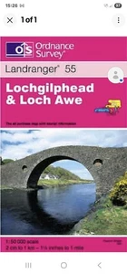 Lochgilphead und Loch Awe von Ordnance Survey (Blattkarte, 1998) - Bild 1 von 1