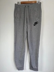 Nike Tracksuit Bottoms Womens Size Small Grey Sweatpants Fleece Joggers - Picture 1 of 8